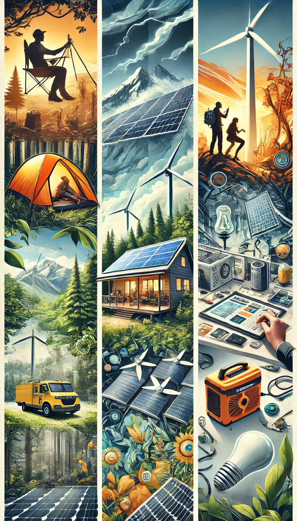 Off-grid generator setup – Energy Revolution System portable power